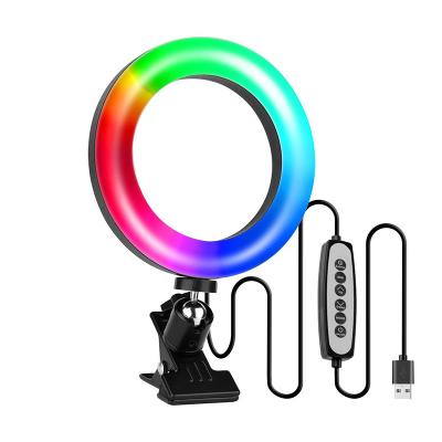 China New Arrival ABS Plastic+ Amazon Hot Selling 6.3 Inch 3 Selfie Ring Light With Clamp Mount for sale