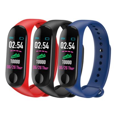 China Custom 3G Smart Wear Electronic Sports Wristband Heart Rate Monitor M3 Smartwatch for sale