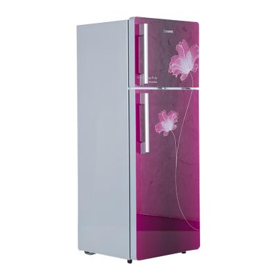 China BCD-215R Snowsea Direct Finish Single-temperature Cooling Double Doors Refrigerator with Fridge and Freezer for sale