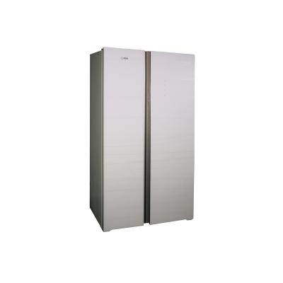 China BCD-528 China manufacture exterior professional electric folding door manual defrost refrigerators for sale