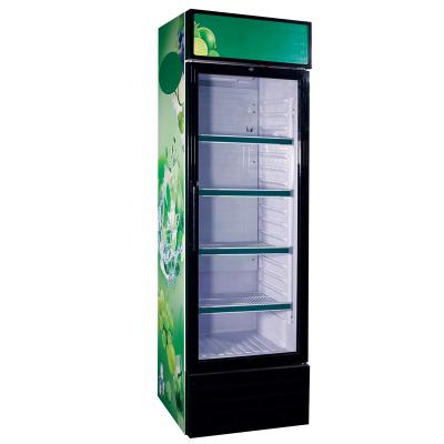 China LC-300W Thermoelectric Single Door Beverage Cooler Glass Refrigerator Display Showcase for sale