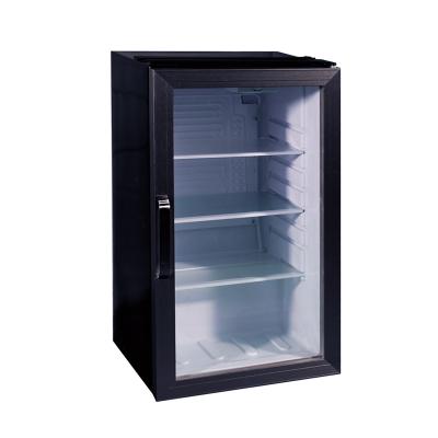 China LC-92 COMPRESSOR Glass Door Outdoor Compact Amount Kitchen Commercial Display Refrigerator for sale