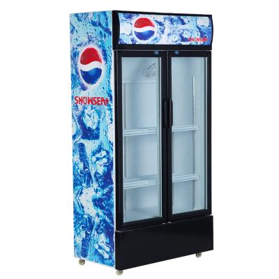 China LC-533 Snowsea Single-temperature Refrigerator Commercial Vertical Refrigerator Side-by-Side Cold Drinks Refrigerator for sale