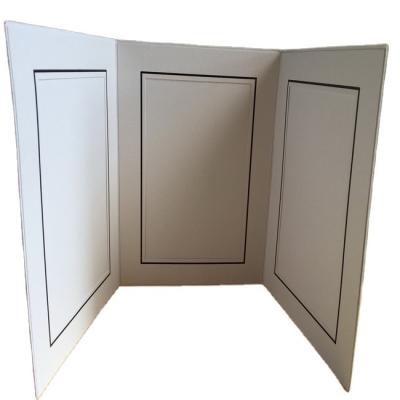 China Decorative Photo Frame Triple Cardboard Photo Folder Cards For Photographers for sale