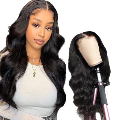 China Body Wave Lace Front Wig Body Wave Human Brazilian Hair Front Lace Wigs Preplucked Hairline for sale