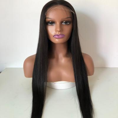 China Silky Straight Wave Human Hair Lace Front Wig Pre Plucked Silky Straight Brazilian Virgin Hair 5x5 Closure Lace Wigs for Women for sale