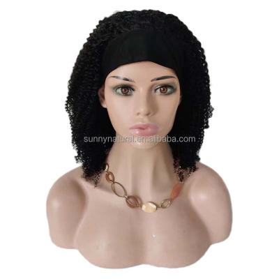 China Kinky Curly Wholesale Kinky Curly Human Hair Wigs, Headband Wigs for Black Women glueless wigs human hair for sale