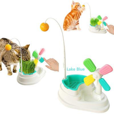 China New Amazon Explosive Windmill Cat Grass Stick Cat Ball Funny Cat Toy from Sustainable Wholesale Company for sale