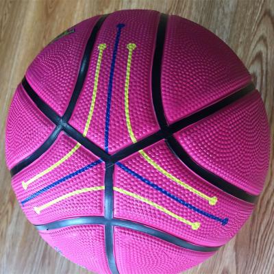 China Size 7 Balls Outdoor Durable Basketball Women Basketball Official Indoor Outdoor Rubber Ball Rubber Training Equipment for sale