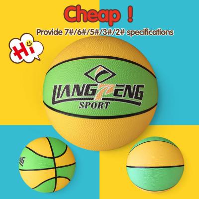 China Rubber Basketball With Logo Printing , Soft Rubber Basketball Ball for sale