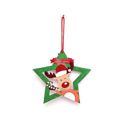 China Factory Christmas Sustainable Diy Christmas Tags Classic Hanging Ornaments Blank Decorations And Bell Red for sale