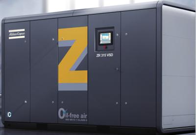 China ZT55~750, ZT75~900VSD Oil Free Atlas Screw Air Compressor Aluminum Alloy Material for sale