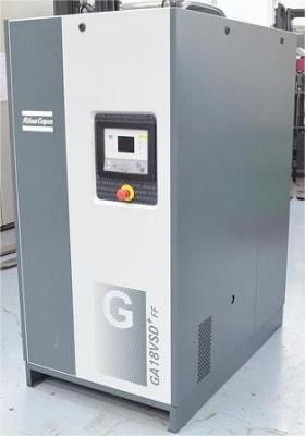 China Rotary Screw Oil-injected Atlas Variable Speed Drive Atlas VSD Plus With Aluminum Alloy GA18VSD+ for sale