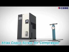 Oil Injected Atlas Copco Screw Air Compressor 30KW Frequency Conversion Aluminum Alloy
