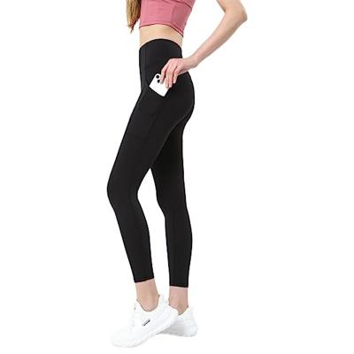 China Breathable Tummy Control Women High Waist Yoga Pants Seamless Fitness Gaiters With Pockets Workout Running Waist, Regular And Sportier for sale