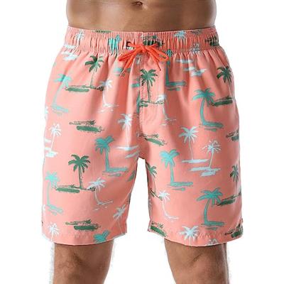 China Outdoor Quick Dry Coating Waist Drawstring Retros Sexy Swimwear Plus Compression Men Swimming Soft Washed Trunks Men for sale