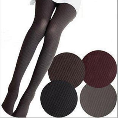 China Sporty Spring and Autumn Slim Velvet Pantyhose Women's Medium Thick Base Summer Socks Thin Vertical Striped Silk Socks for sale