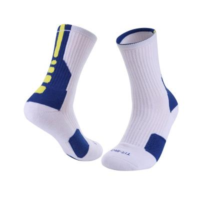 China Anti-Fault Athletic Sports Cycling Sock Calcetines Meias Gray Gym Workout Terry Sport Black White Logo Custom Cotton Socks Crewman DRY for sale