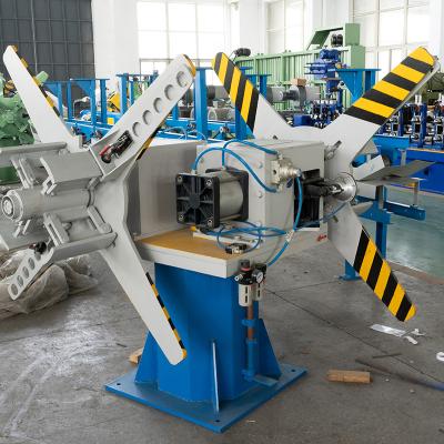 China Nanyang Hydraulic Pneumatic Expansion Rotation Uncoiler Steel Decoiling Machine for sale