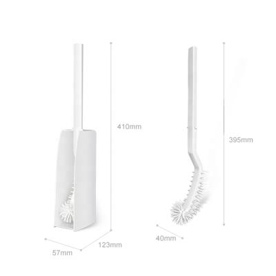 China BOOMJOY B6 Sustainable Silicone Toilet Cleaner Brush And Holder for sale