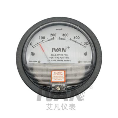 China Plastic Micro Low Pressure Differential Gauge For Air Pressure Gauge for sale