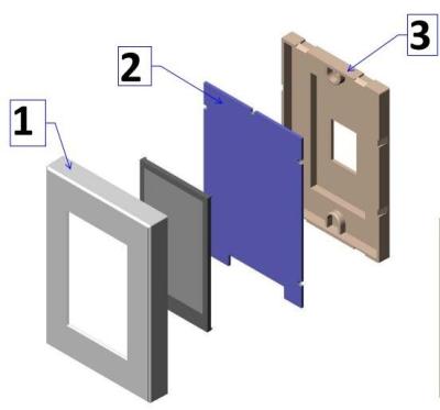 China Touch screen housing rapid tooling /prototyping-ABS painted for sale