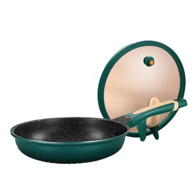 China Viable Medical Stone Casserole Cooking 26cm Fried Egg Frying Pan Steak Deep Fryer Pan for sale