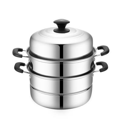 China Sustainable Wholesale Portable Cookware Stainless Steel Steamer Pot Kitchen Pot Steamer for sale