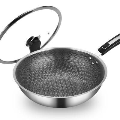 China Modern Simple Hot Selling Stainless Steel Single Woks With Nonstick Pan For Home Kitchen for sale