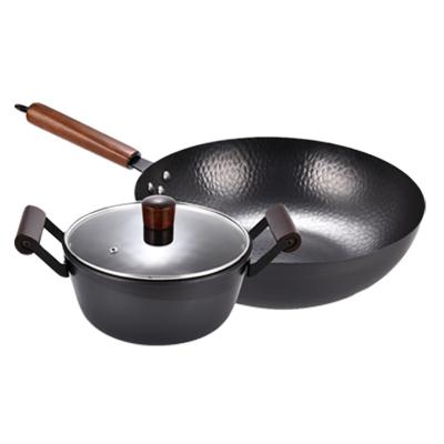 China Wholesale Price Minimalist Safe Material Cooking Pot Cookware Sets For Cooking Supplies for sale