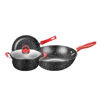 China Factory Direct Sales Minimalist Professional Hardware Cookware Set Pans For Kitchen Supplies for sale