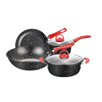 China Minimalist Chinese Kitchen Tableware Supply Safe Material Cookware Sets For Food Industry for sale