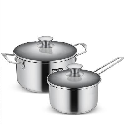 China Modern stainless steel cookware factory cookware set kitchen pot stainless steel dinner set cookware for sale