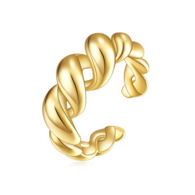 China CLASSIC latest fashion high quality gold plated women ring crescent finger girls buy gifts for sale