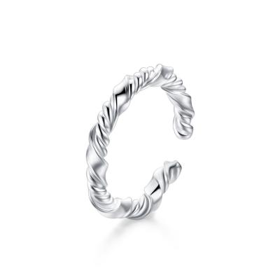 China French Pure Minimalist Knot Ring French Style 925 Sterling Silver Punk Hot Selling Female Design for sale