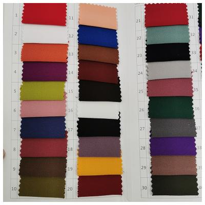 China Anti-static NO MOQ 96% polyester 4% spandex 4 way stretch foam crepe garment elastic fabric for sale