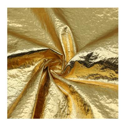 China China Manufacturer Gold Foil Printed Waterproof Polyester Tanning Fabric for sale