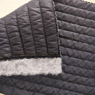 China Blackout Nylon Fabric Quilting Double Layer Quilting Striping Fabric Down Jacket Fabric for sale