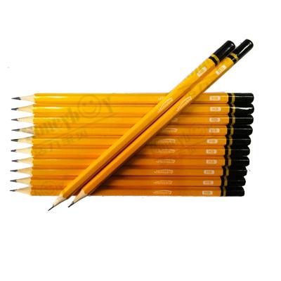 China Write Yellow Body Dipped HB Pencil With Logo From China for sale