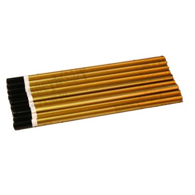 China Promotional Non-Toxic Metallic Pencil Paint Gold Wood Color Dipping End Glitter HB Pencil for sale