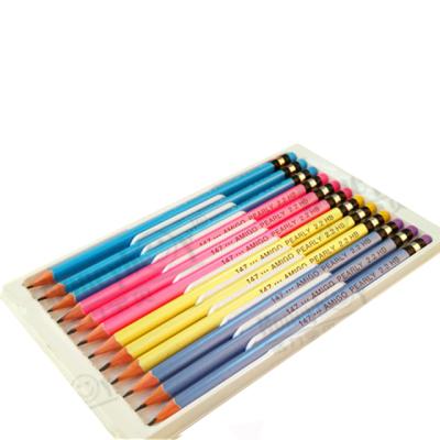 China Office & School Pencil Advanced Pearlescent Paint 2.2 Hb Packing Wooden Pencil With Eraser for sale