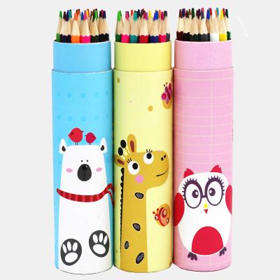 China School Student Pencil Wholesale Promotional Colors Drawing 12/24/48 Colored Pencils For Art And Craft for sale