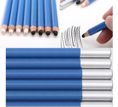 China Hot Sale Promotional High Light Custom 8pcs Soft Sketching White Charcoal Pencil Set For Art And Drawing for sale