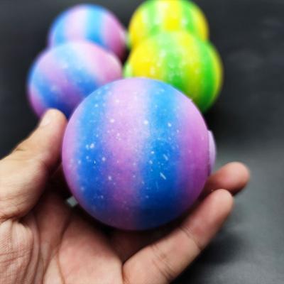 China Big Size Toys Rainbow Worry Relief Stress Reliever Squishy Stress Ball Galaxy Stress Relief Squishy Toy Squishy Toy for sale