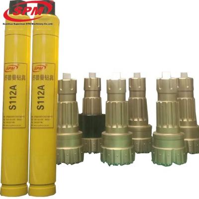 China Well drilling SPM DHD112 dhd 112 dhd 10 inch DTH hammer circle down the hole drilling bits for oil well for sale