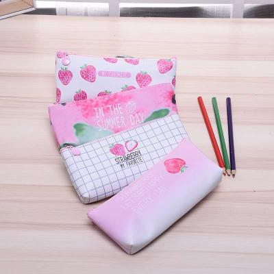 China Schools & Offices School Pencil Case Customized Printed Cute Pencil Case Zipper Canvas Kawaii Kids Pencil Case for sale