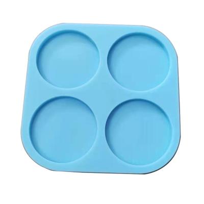 China Viable Hot Sale 4 Cavity Round Circle Phone Grip Mold Silicone Mold for sale