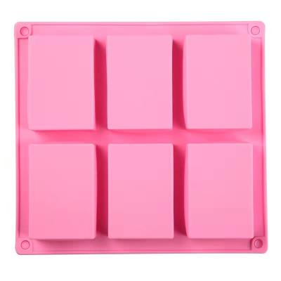 China Sustainable Silicone Cake Mold Silicone Soap 100ml Handmade Soap Mold Rectangular Handmade Soap Mold For DIY for sale