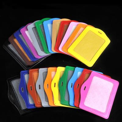 China Wholesale Customized Multicolor Portable Logo Leather ID Card Passport Holder For Pad Card for sale