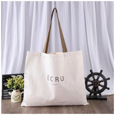 China Custom Printed Reusable Promotional Advertising Logo Blank Cotton Canvas Bag Reusable Shopping Bags For Packaging for sale